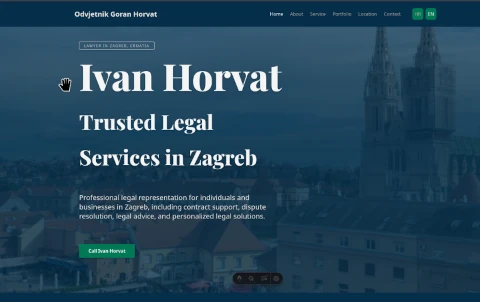 Moderna web stranica za odvjetnika i odvjetnički ured