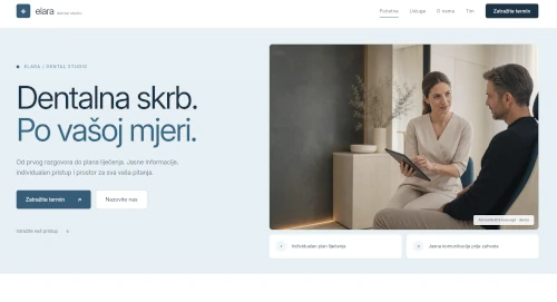 Premium responsive website for ELARA Dental clinic